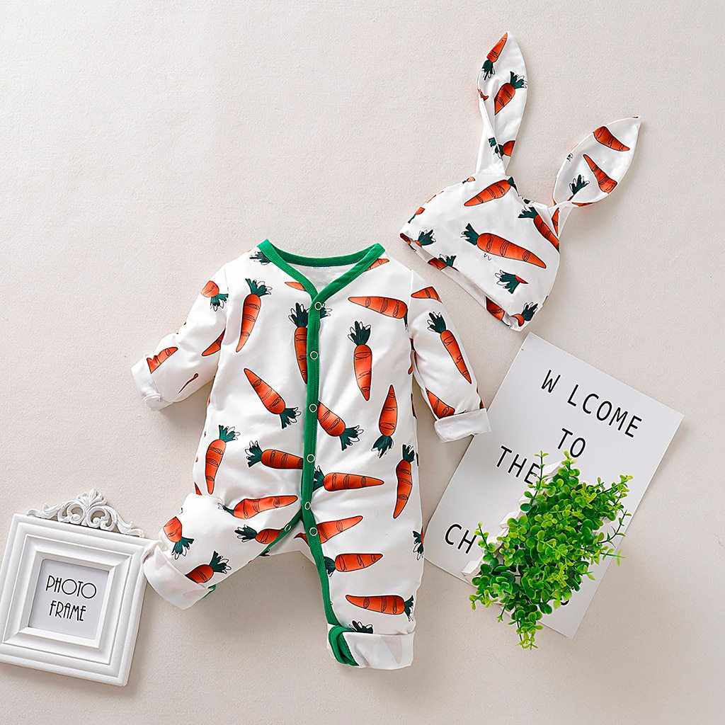 Funny Carrot Baby Romper with Hat-Clothing Sets-Babyshok