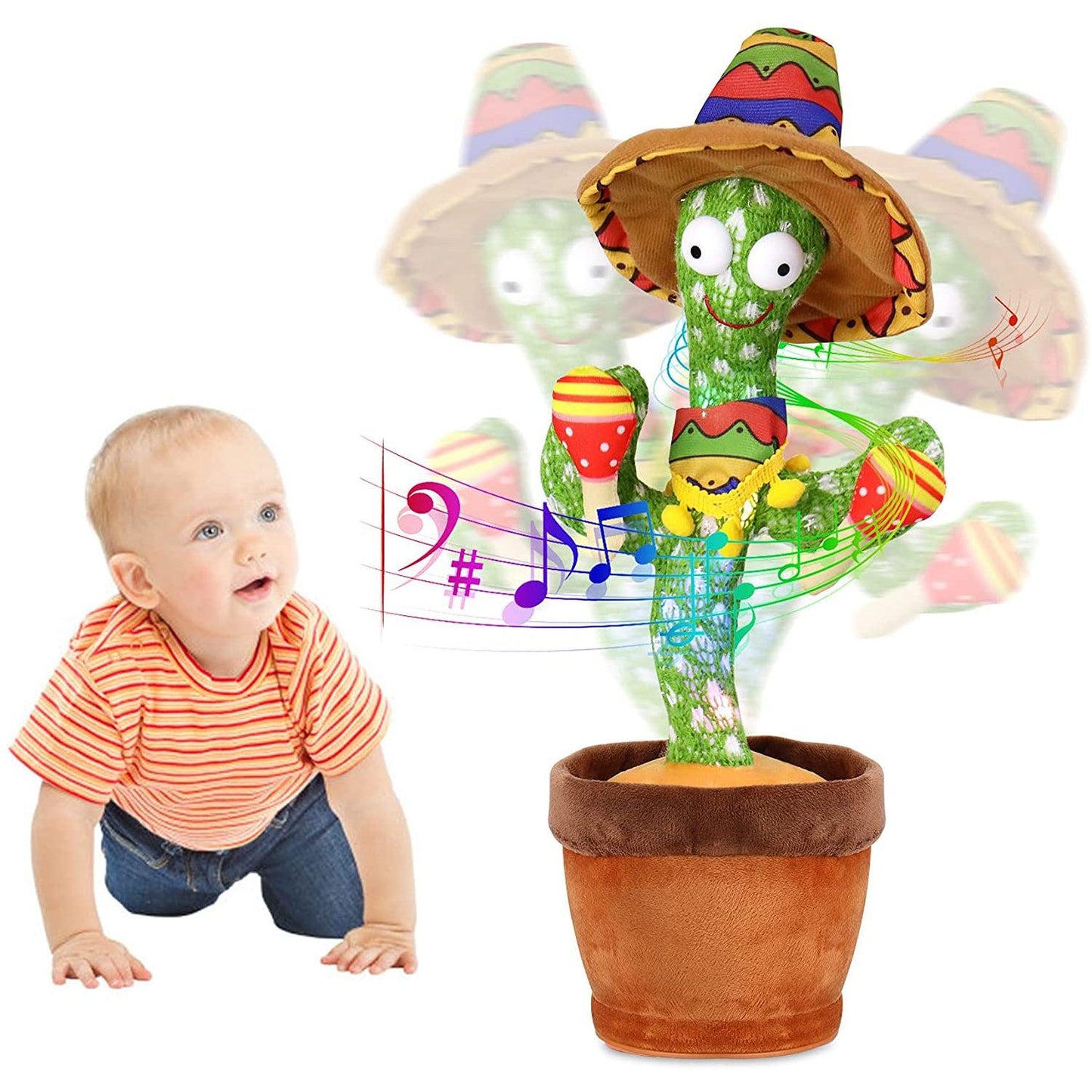 Dancing Cactus Toy-Musical Toys-Babyshok