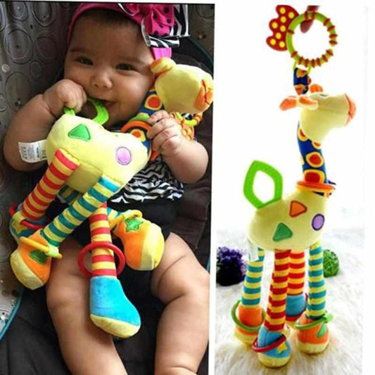 Colorful Baby Giraffe Rattle Toy-Stuffed & Plush Toys-Babyshok