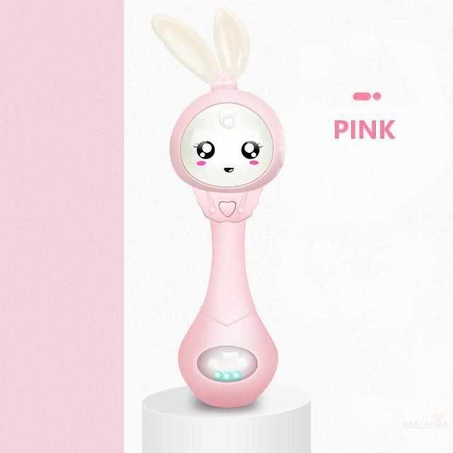 Baby Bunny Music Teether Rattle Toy-Baby Rattles & Mobiles-Babyshok