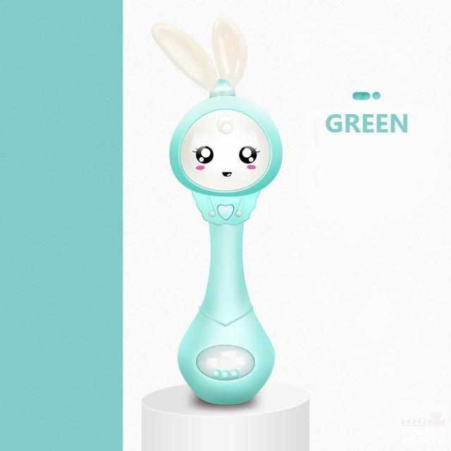 Baby Bunny Music Teether Rattle Toy-Baby Rattles & Mobiles-Babyshok