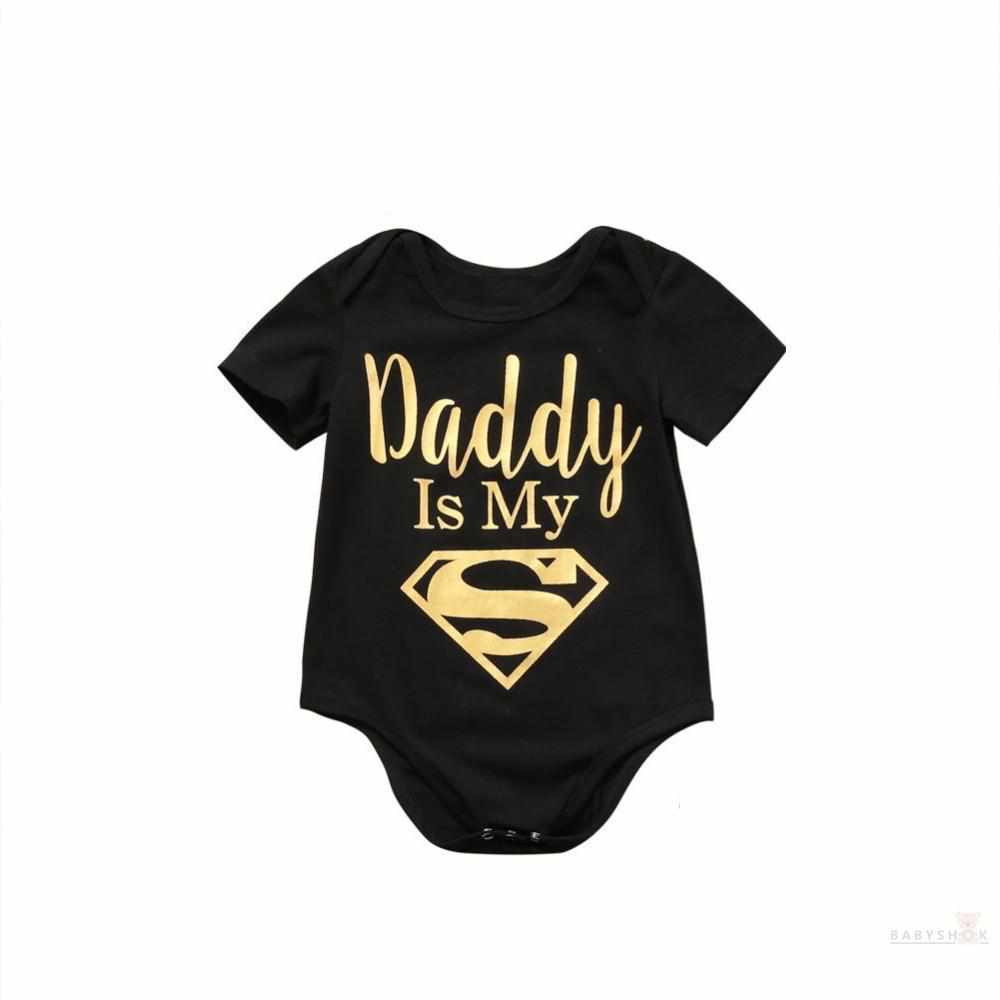 Daddy is my Superman Baby Romper-Bodysuits-Babyshok