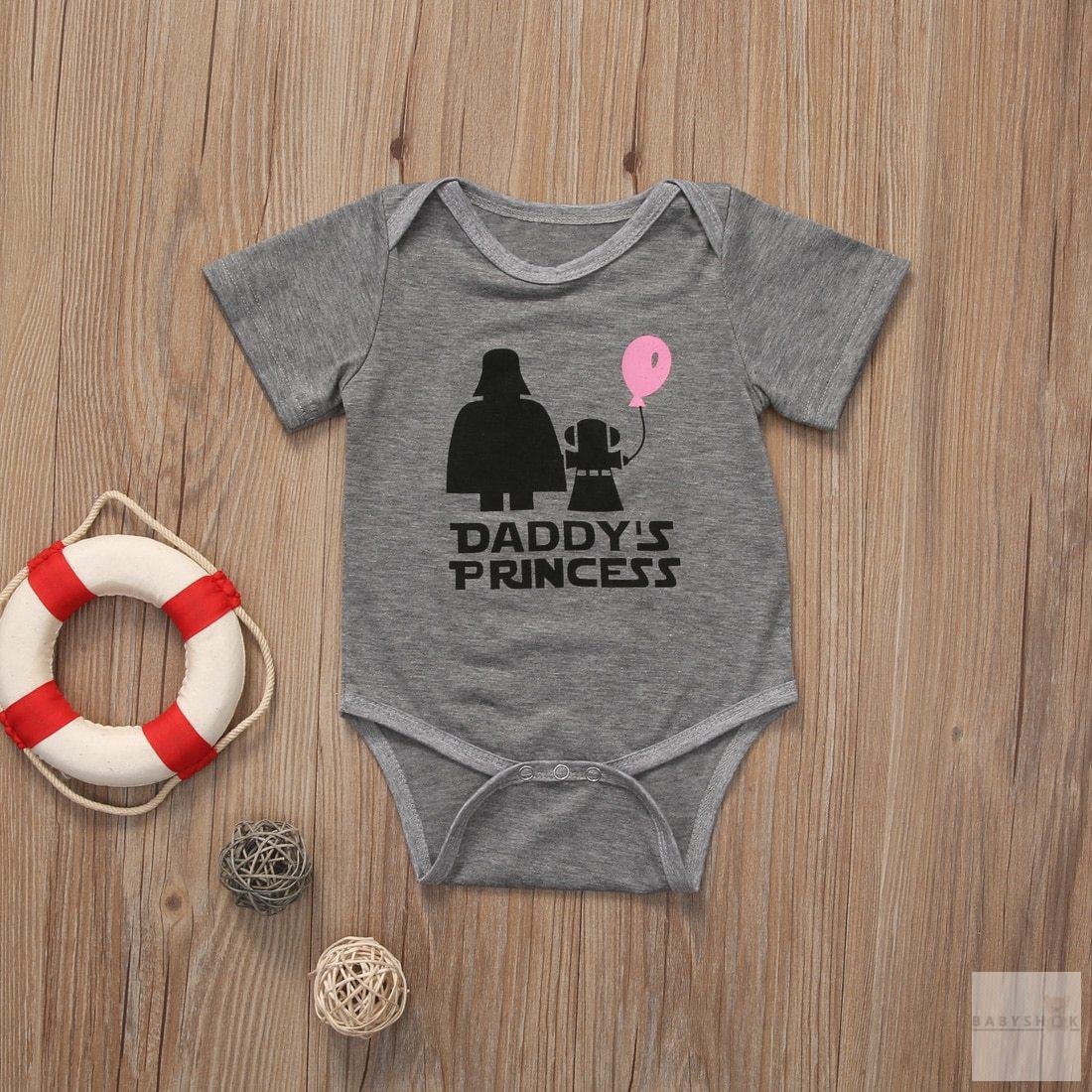 Daddy's Princess Funny Baby Romper-Rompers-Babyshok