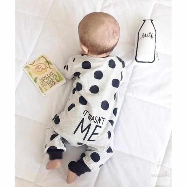 Funny Infant Baby Bodysuit - It Wasn't Me-Rompers-Babyshok