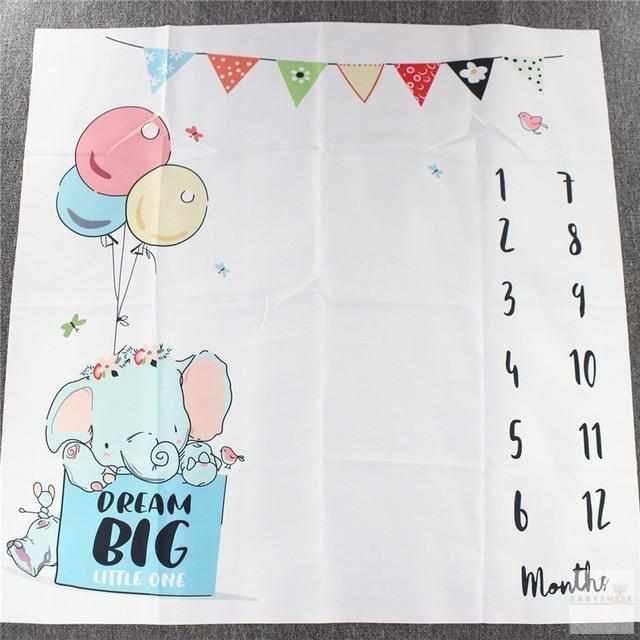 Funny Monthly Milestone Baby Blankets-Receiving Blankets-Babyshok