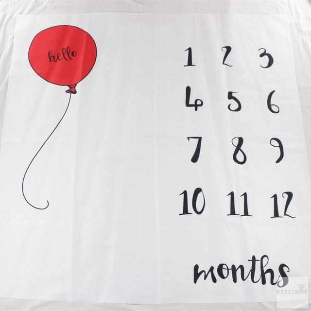 Funny Monthly Milestone Baby Blankets-Receiving Blankets-Babyshok