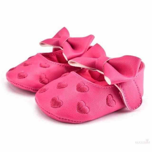 Soft Sole Baby Girl Princess Shoes-First Walkers-Babyshok