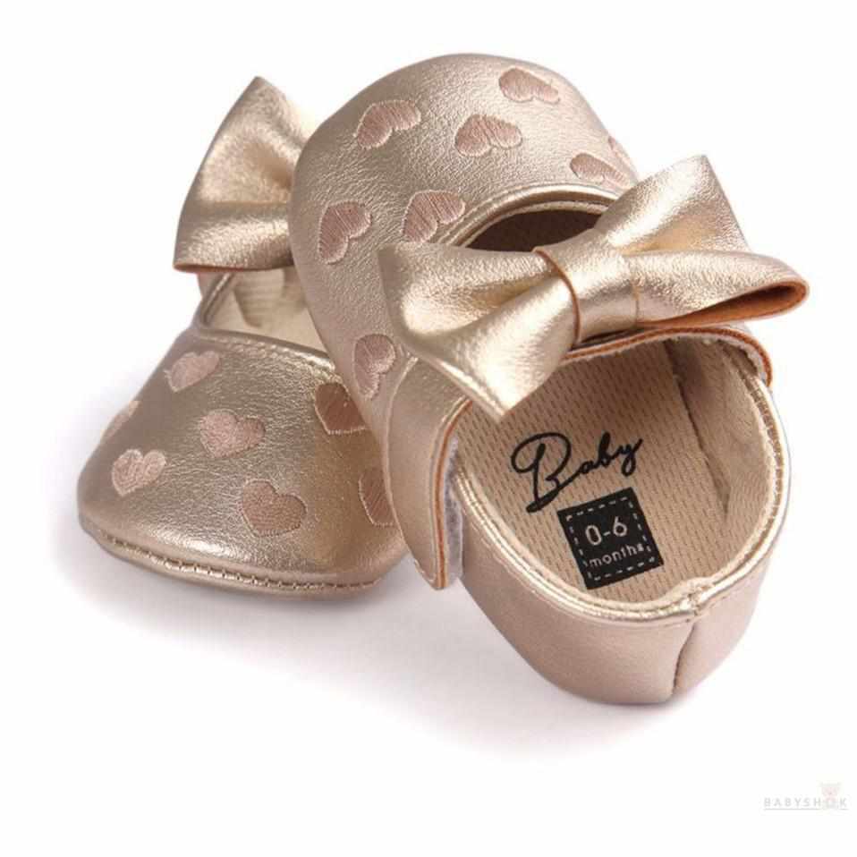 Soft Sole Baby Girl Princess Shoes-First Walkers-Babyshok