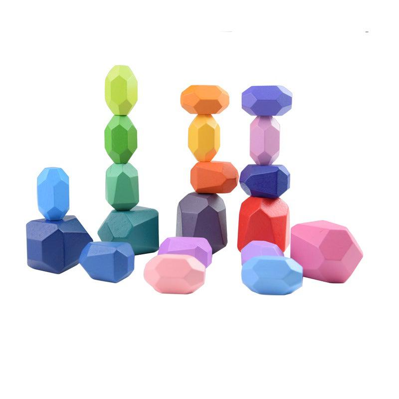 Wooden Balancing Rocks-Wooden toys-Babyshok