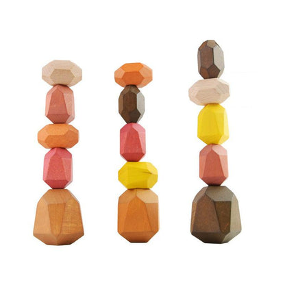 Wooden Balancing Rocks-Wooden toys-Babyshok