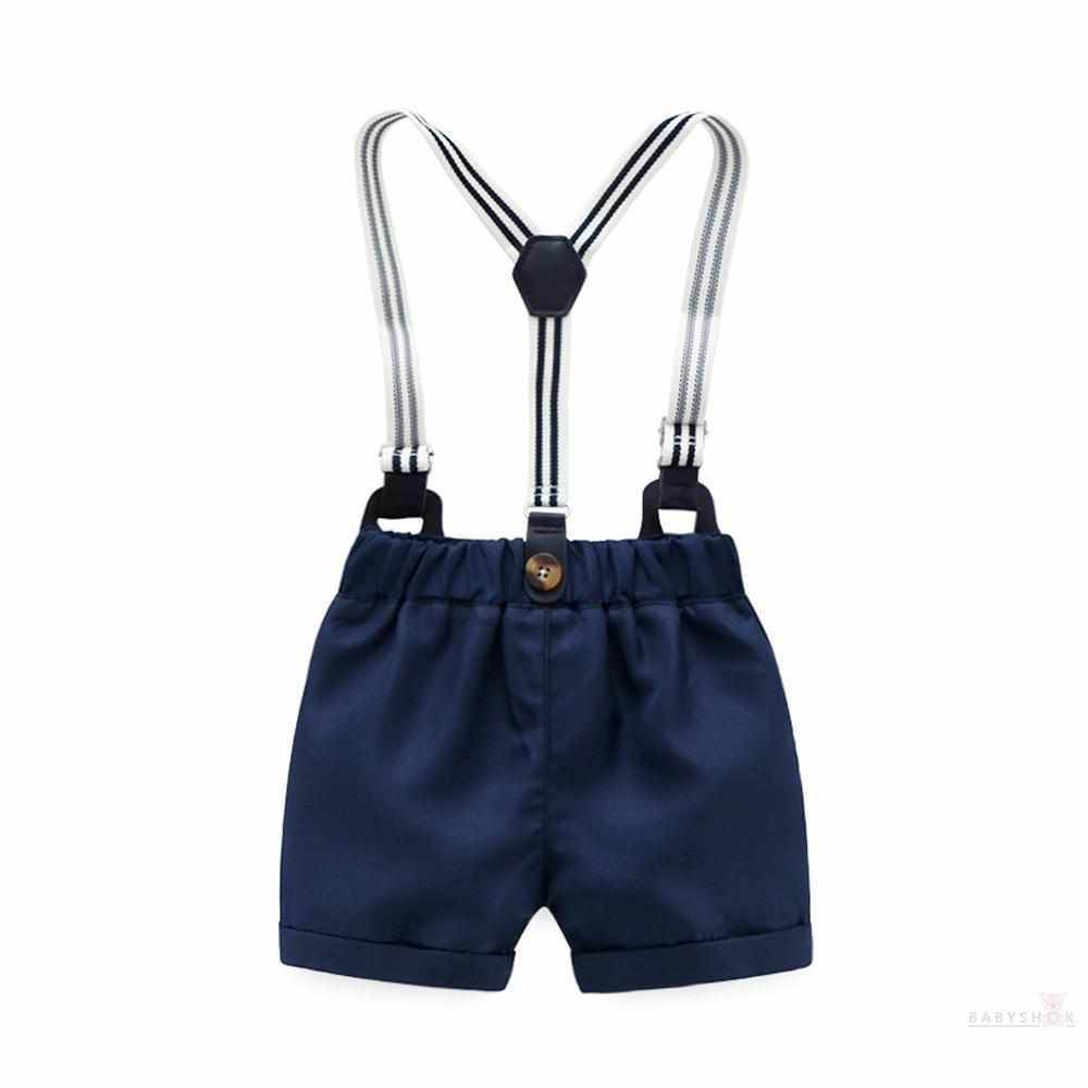 4 Piece Boy Shirt & Shorts Set-Clothing Sets-Babyshok