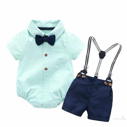 4 Piece Boy Shirt & Shorts Set-Clothing Sets-Babyshok