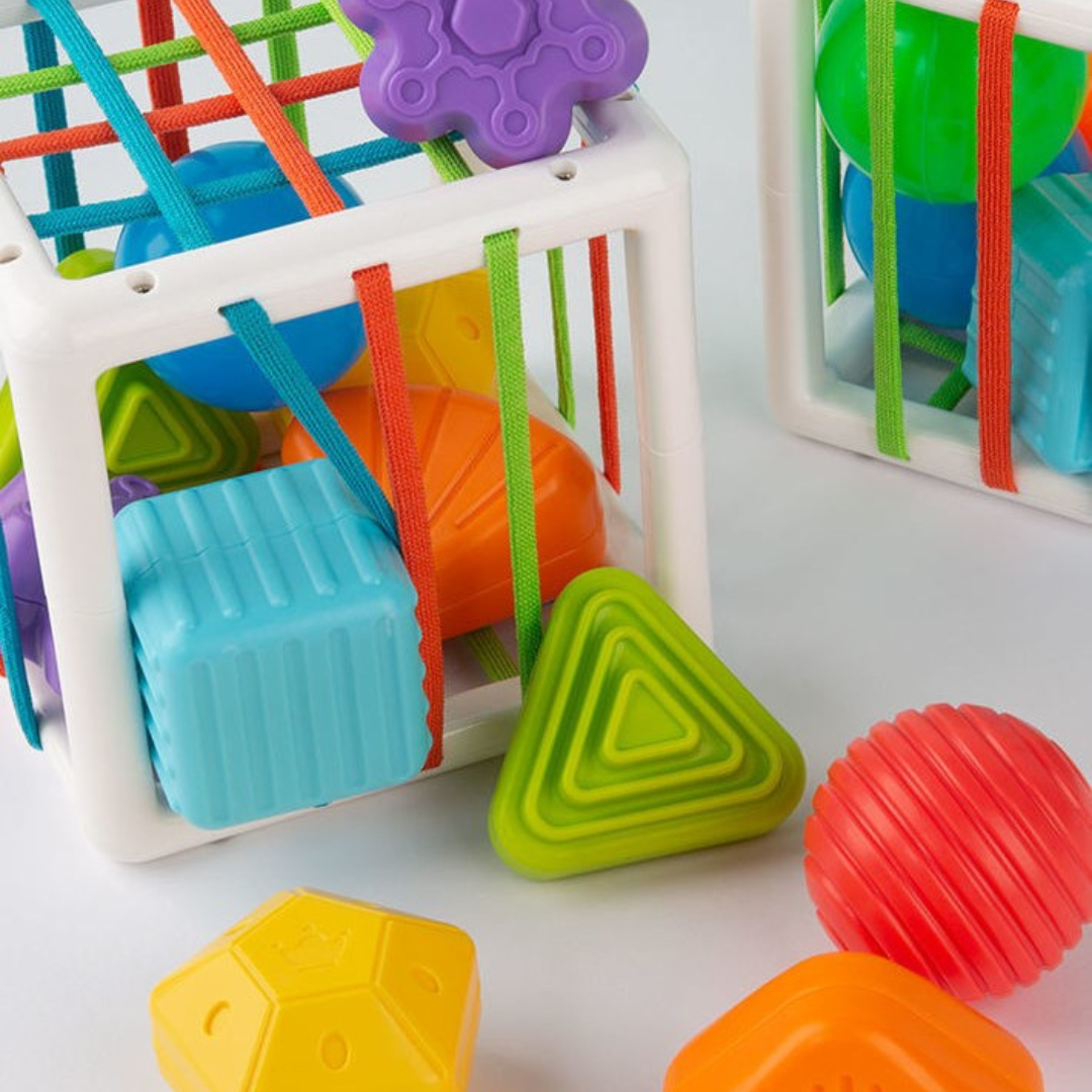 Rainbow Shape Sorter Cube-Toys-Babyshok