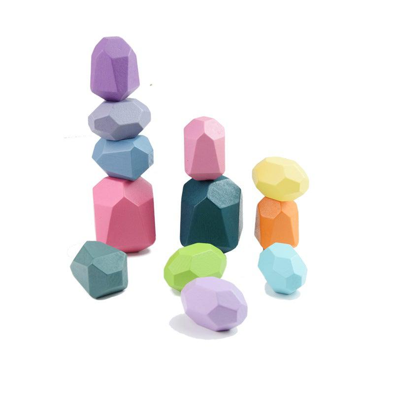 Wooden Balancing Rocks-Wooden toys-Babyshok