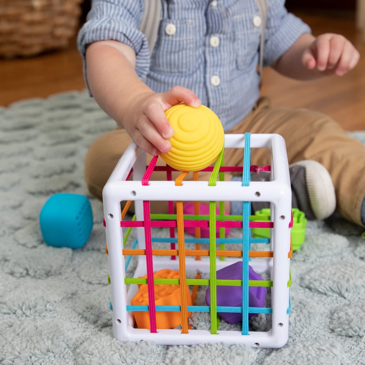 Rainbow Shape Sorter Cube-Toys-Babyshok