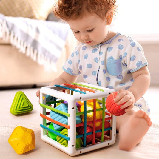 Rainbow Shape Sorter Cube-Toys-Babyshok
