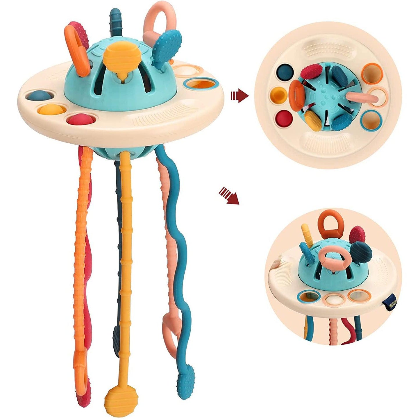 Octopus Silicone Pulling Toy-Toys-Babyshok