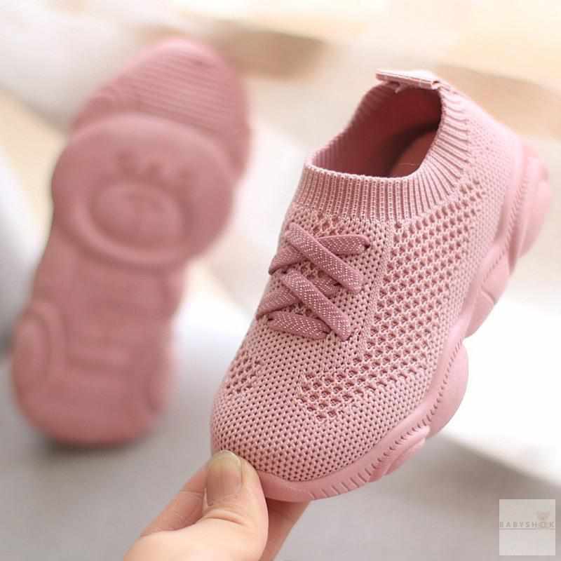 Casual Baby Sneakers with Anti-Slip Soft Bottom-First Walkers-Babyshok