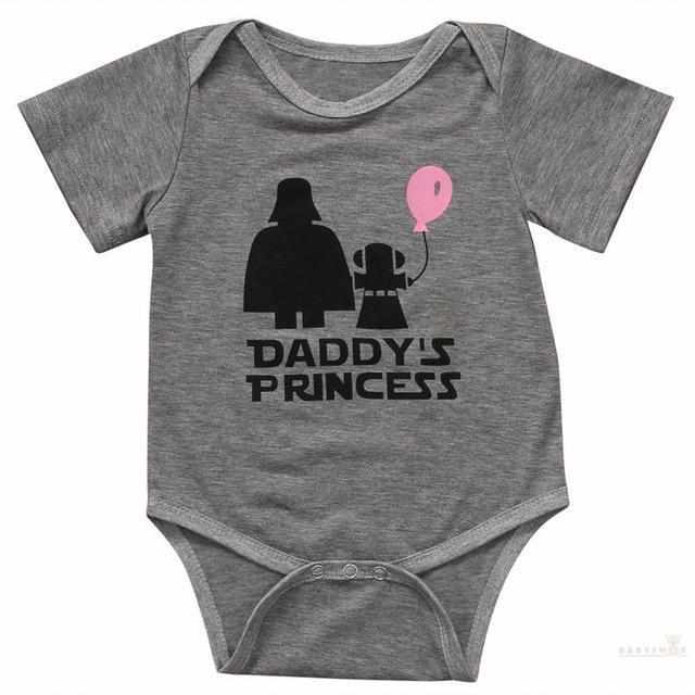 Daddy's Princess Funny Baby Romper-Rompers-Babyshok