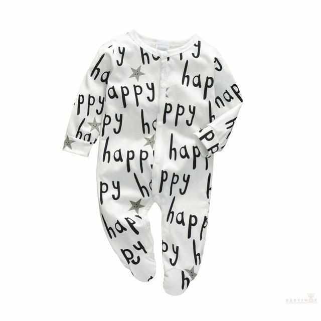 Funny Infant Baby Bodysuit - Happy-Rompers-Babyshok
