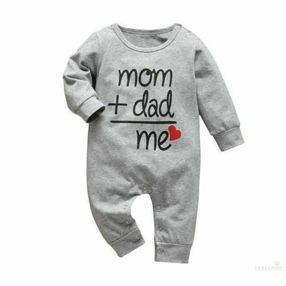 Funny Infant Baby Bodysuit - Mom Plus Dad-Rompers-Babyshok