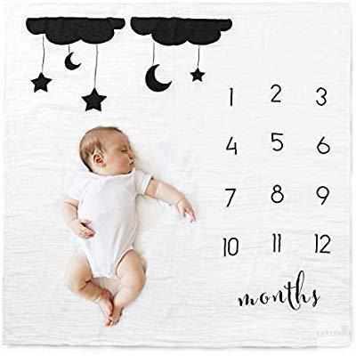 Funny Monthly Milestone Baby Blankets-Receiving Blankets-Babyshok