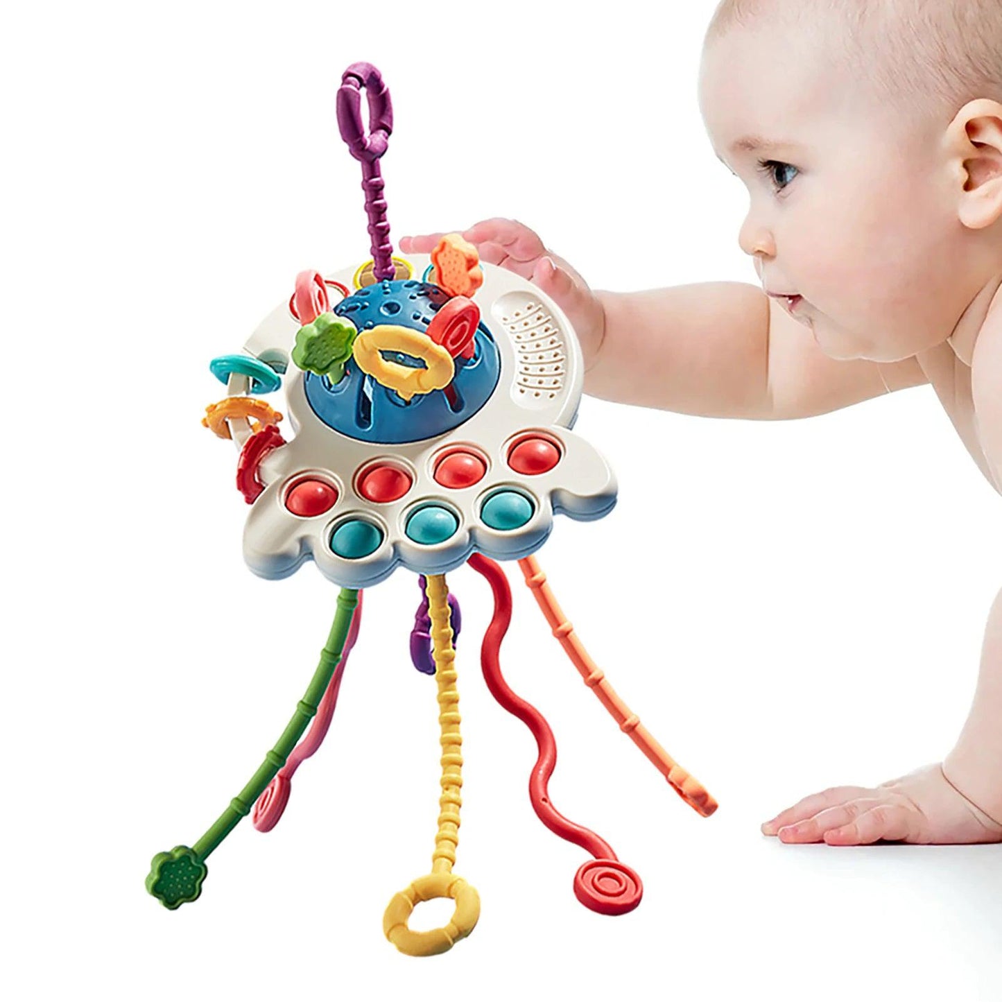 Octopus Silicone Pulling Toy-Toys-Babyshok